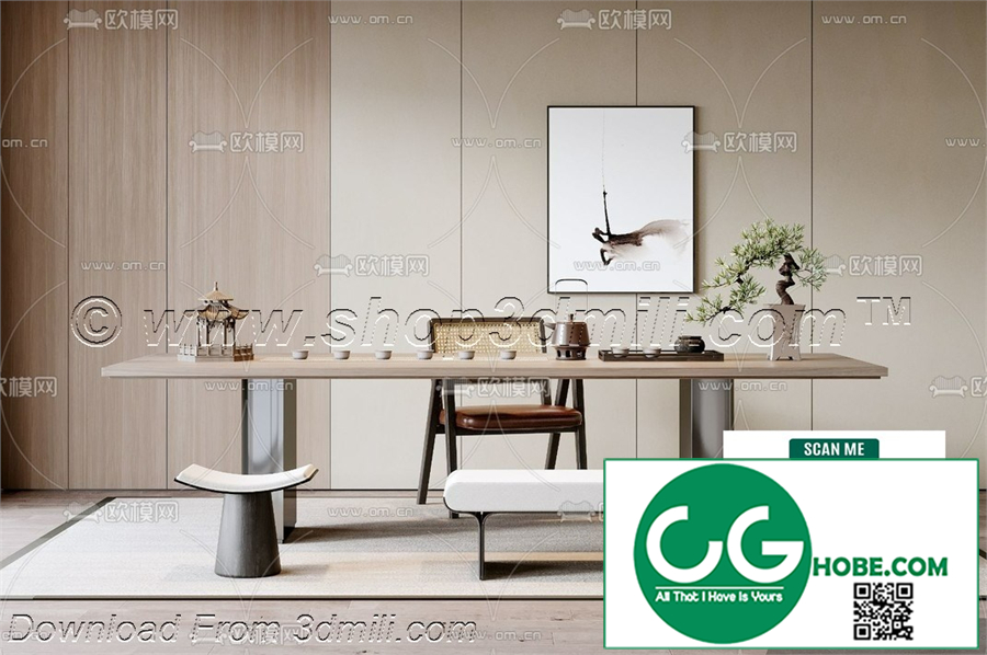 Tea Room 42 3D Model
